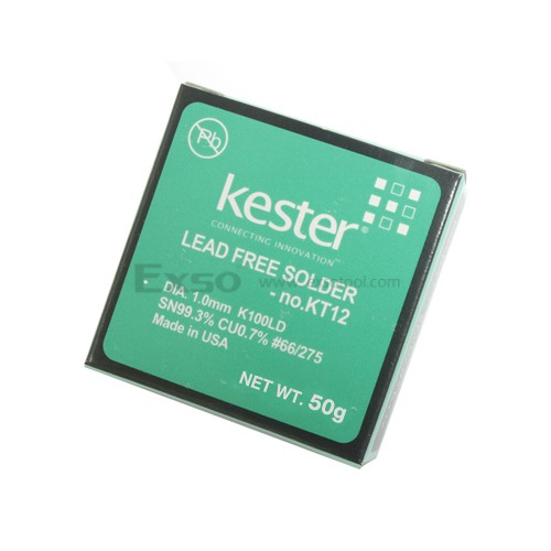 [Kester] 납땜용 실납 l 땜납 (무연납) (50g, SN99.3, 1.0mm) (Kester No. KT12)